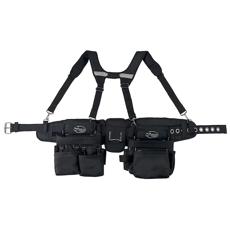 Deadon Tool Belt, Tool Rig with Suspenders, 600 Denier Poly, 24 Pockets DO-FR